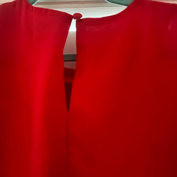 Red Peplum top - Picture 3 of 3